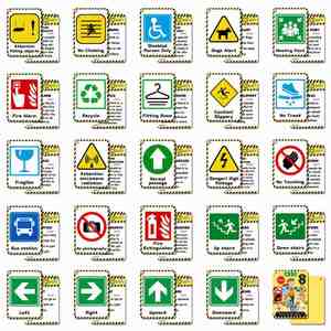 Tarjetas Educativas de Doble Cara, Prácticas y Portátiles, 50 Hojas, Tarjetas de Señales de Tráfico para Niños - Product Image 5