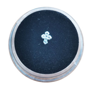 Gemas de dientes naturales 925 dientes de plata joyería salón decoración de dientes Festival fiesta atuendo dientes Accesorios de belleza 4x5mm - Product Image 2