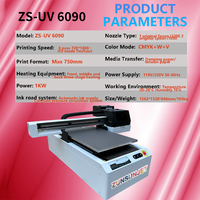 Impresora de pegatinas de cristal ZUNSUN, fácil operación, Plotters A1, Impresora Digital Uv, Impresora plana 6090, barniz Uv, Impresora plana