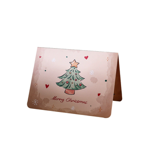 2025 último diseño de lujo vintage Navidad cartón blanco estilo acuarela tarjeta de felicitación para bendecir a <span class=keywords><strong>amigos</strong></span> - Product Image 1