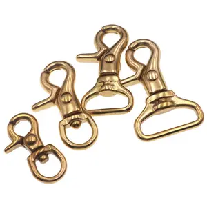 Quick Release clasps 4 sizes Solid brass swivel lobster hooks solid brass pet leash clasp