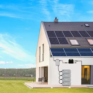 Dễ dàng cài đặt trên lưới 800W Micro biến tần 1200W PV Hub nhà ban công nhà máy điện năng lượng mặt trời hệ thống với LiFePO4 2Kwh Pin - Product Image 4