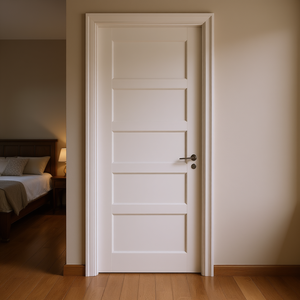 Porte intérieure en bois massif, 3 panneaux, 24 x 80 x 5, design traditionnel pour chambre, isolation phonique - Product Image 2