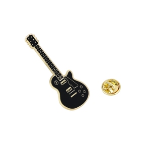 Cartoonbadge van metaallegering, kledingdecoratie, gitaar-pins voor tasonderdrukking - Product Image 1