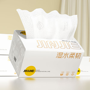 Lingettes faciales portables douces 4 plis hydratantes en pâte de bois vierge pour les voyages et les soins à domicile - Product Image 6