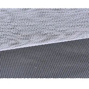 도매 100% 나일론 육각 뻣뻣한 워프 니트 메쉬 패브릭 하드 얇은 명주 그물 패브릭