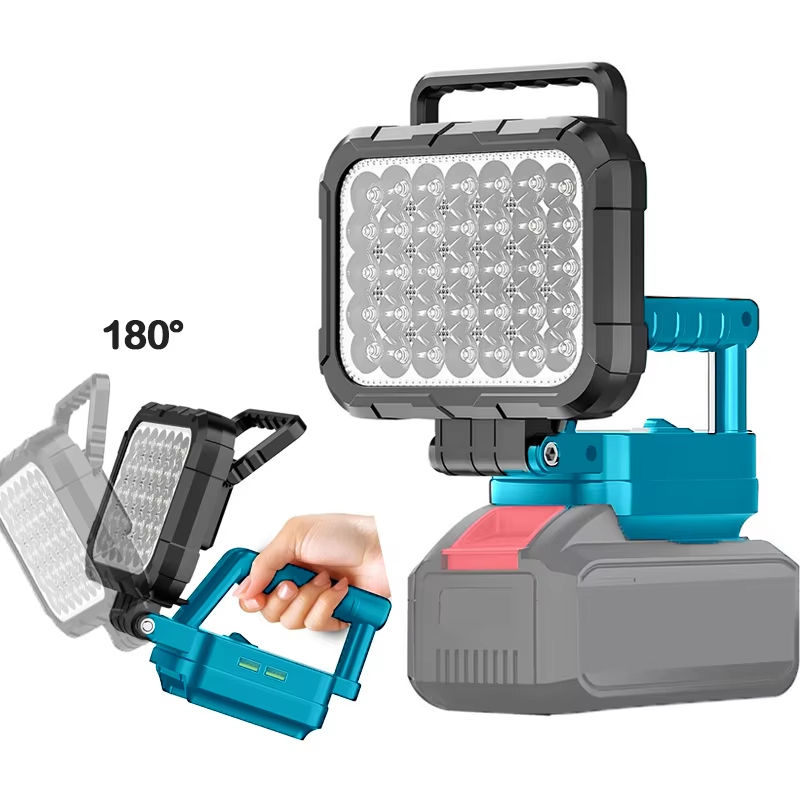 Cordless LED Work Light, Portable Outdoor Camping Light