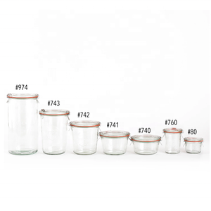 Cấp Thực Phẩm Thủy Tinh Đóng Hộp Bảo Quản Lọ Và Nước Trái Cây Lọ Với Clip - Product Image 2