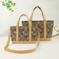 Sac à bandoulière décontracté vintage WS183 avec imprimé, fermeture éclair, deux poignées, doublure en polyester, nouveau sac de shopping, sac fourre-tout pour femmes