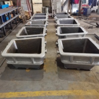 Moules pour lingots de cuivre brut, de plomb et d'aluminium de 500 kg, 1 T, 1,5 T, 2 T de l'usine Lufeng pour le recyclage des métaux ferreux