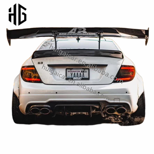 Per <span class=keywords><strong>2014</strong></span> <span class=keywords><strong>Mercedes</strong></span> classe <span class=keywords><strong>C</strong></span> W204 C63 LB stile auto paraurti anteriore posteriore ampio Bodykit per W204 coupé berlina Wide Body Kit - Product Image 6