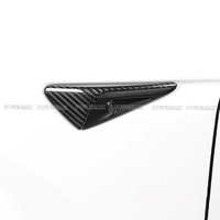 Couvre-caméra latérale en fibre de carbone pour Tesla Model X 2023+ Accessoires extérieurs de voiture