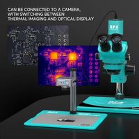 Plateforme de connexion pour caméra de microscope sur le même écran, analyse par imagerie thermique infrarouge