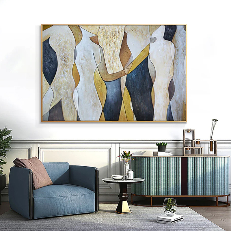 Modern Luxury Still Life Painting Handmade