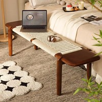 Canapé-banc de luxe nordique moderne avec certification CE européenne pour chambre à coucher, hôtel, villa