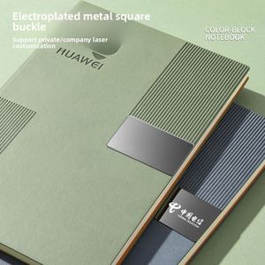 Cross-border Business Office High-End Gift Box Insulated Cup Set Gift Customized Logo Notebook Imitation Leather Model - Product Image 3