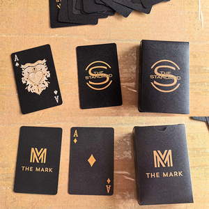 Cartas de Poker Personalizadas por Atacado com Impressão em Ouro e Caixa de Alta Qualidade para Jogos de Poker em PVC - Product Image 4