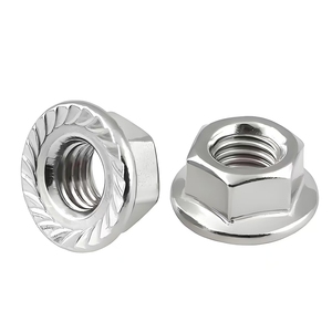 <span class=keywords><strong>Dimensions</strong></span> personnalisées écrou à bride hexagonale en acier au carbone M3-<span class=keywords><strong>M12</strong></span> avec écrou à dents écrou de blocage - Product Image 4