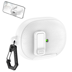 Étui de protection pour écouteurs Huawei FreeBuds Pro 5, texture litchi avec boucle, étui antichoc pour écouteurs - Product Image 4