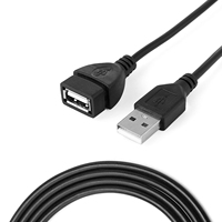 Câble d'extension USB 2.0 mâle-femelle ultra-rapide 1M/1.5M/3M/5M/10M avec connecteurs micro tressés pour PC, ordinateur portable, imprimante, synchronisation des données