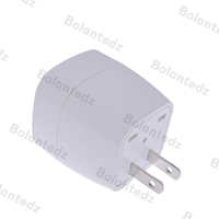 Adaptateur convertisseur UE vers États-Unis 10A Type-E vers Type-A pour voyage, de l'Europe vers l'Amérique, États-Unis, Canada, Chine, blanc, noir