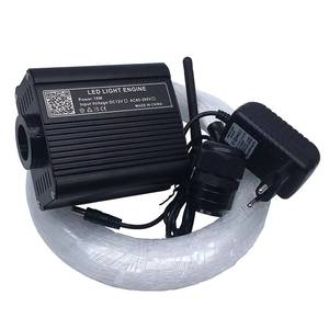 Kit de source lumineuse LED RGBW en fibre optique en aluminium contrôlé par application intelligente IP33, modes d'éclairage multiples - Product Image 1