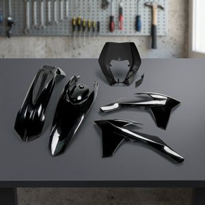 Kit di plastica nera con supporto faro per KTM EXC 250 2012-2013 motocicli accessori moto - Product Image 3