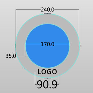 Hamac flottant gonflable de 2,4 m, quai flottant de 8 pieds, île flottante pour lac, bateau, piscine, océan - Product Image 2
