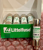 Fusible de Cartucho de Vidrio de Nivel CC Littelfuse, Fusible de Retardo Rápido, 3A 600V CCMR 3, Alta Capacidad de Ruptura, Certificado IEC