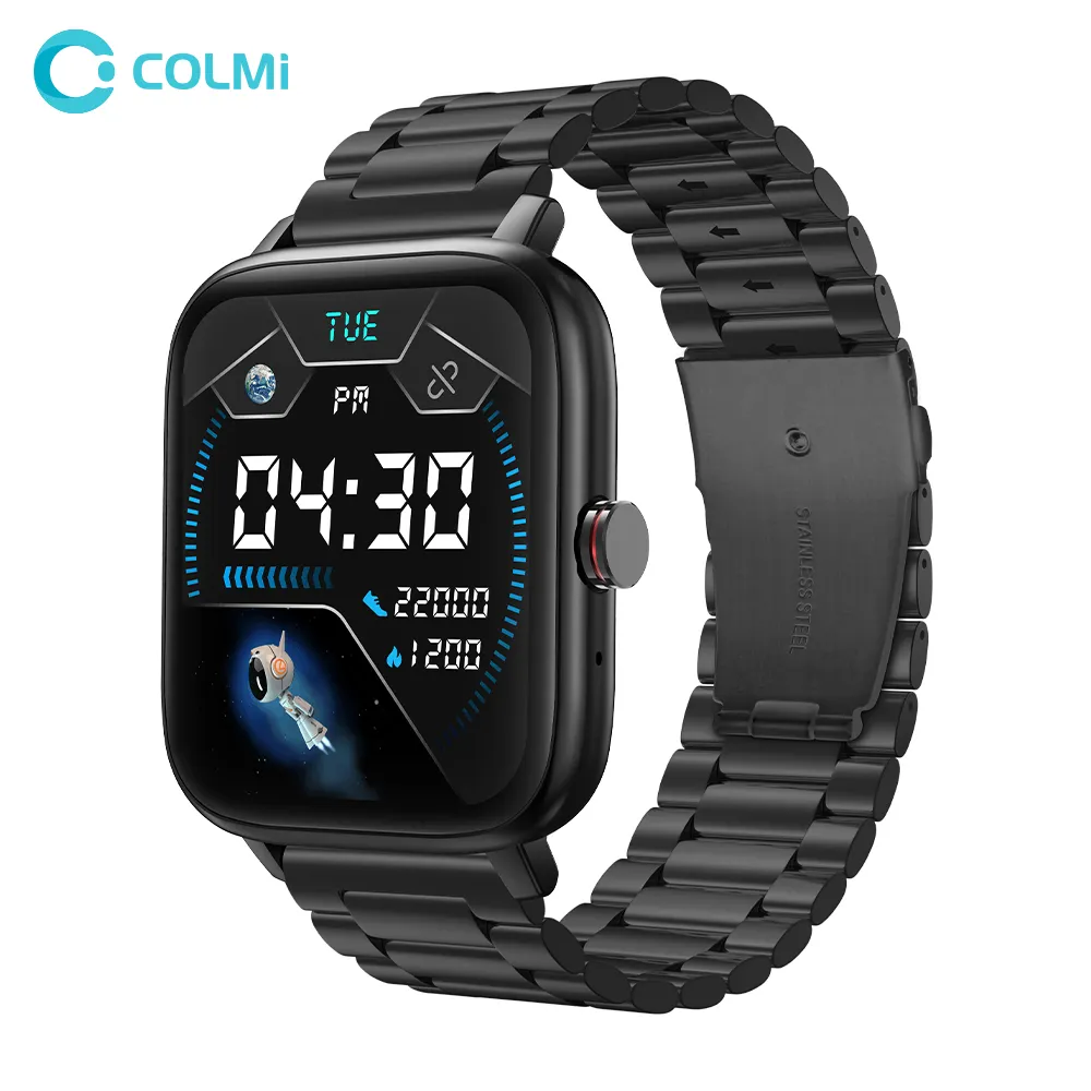 COLMI P8 Max Smartwatch en çok satan BT çağrı fonksiyon bileşenleri IP67 su geçirmez moda Reloj erkekler kadınlar akıllı saat garanti ile