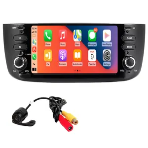 1Din Android 11 Auto Dvd Multimedia Speler Voor Fiat/Linea/Punto Evo 2012-2015 Gps Navigatie Stereo audio Autoradio Bt Sd