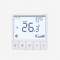 Nouvelle Arrivée Thermostat d'ambiance intelligent WIFI programmable à écran tactile pour climatiseur central à ventilo-convecteur, à économie d'énergie