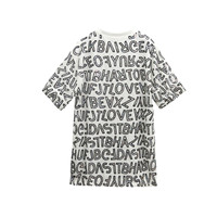 Lettre Sequin Shirt Plus Size Medium Length T Shirt Heavy Bead Broded Sequin Top