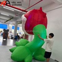 Plante monstre piranha carnivore gonflable géante personnalisée pour la décoration d'événements d'Halloween, de jardins, de scènes et de fêtes à thème