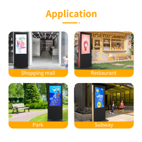 55/65/75 pouces IP65 Totem debout extérieur Wifi LCD publicité écran d'affichage de signalisation numérique