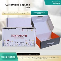 Caja de Embalaje para Avión con Impresión Offset a Color Personalizada, Modelo 001, Cartón Corrugado, Envío Exprés