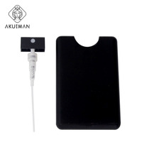 Vaporisateur de parfum en forme de carte de crédit, atomiseur plat, brume fine, rechargeable, portable, flacon de voyage, logo personnalisé, vente en gros