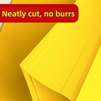 Papier copie en pâte de bois recyclable teinté jaune, formats A4/A3/A5/A6, 500 feuilles/paquet, 80g/70g, Jaune citron vif et Jaune doré