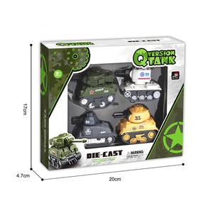 Offre Spéciale 4 pièces retirer jouets Mini réservoirs en alliage jouet véhicules militaires réservoir modèle ensemble pour les enfants - Product Image 4