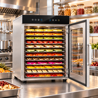 Fruitdroogmachine, voedseldroger, commerciële droogapparatuur voor fruit, groenten, vlees, kruiden en voedselverwerking