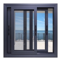 Système de porte-fenêtre coulissante sur mesure au design moderne CBMmart, fenêtre coulissante en aluminium à double vitrage