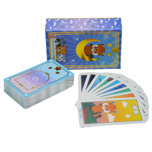 Cartes de tarot <span class=keywords><strong>à</strong></span> prix d'usine avec guide Cartes de tarot <span class=keywords><strong>à</strong></span> impression personnalisée avec bords en feuille d'argent - Product Image 5