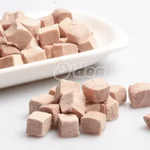 Oem Cat food Supplier Freeze Dried Duck Cube Pet Cat Snacks Dehydrated Cat Treats