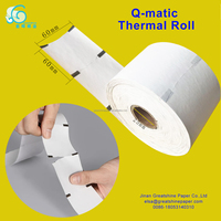 Rouleau de papier thermique Q-Matic 60x60mm pour caisse de supermarché, fourni directement par l'usine