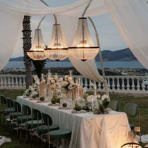 Lámpara de Araña de Cristal con Forma de Gota de Agua LANJO, Artículos de Lujo para Bodas, Iluminación para Escenarios de Hotel, Decoración para Banquetes y Fiestas - Product Image 2