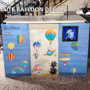 Cartone animato carino impermeabile PVC adesivo da parete palloncini rimovibili bambino vivaio decalcomanie per la decorazione della casa dei bambini - Product Image 2