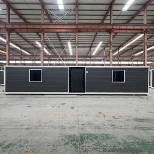 Maison conteneur moderne préfabriquée en bois Maison mobile de luxe pliable et extensible de 40 pieds, 3 chambres à coucher 2 salles de bain Vente d'énergie solaire - Product Image 2