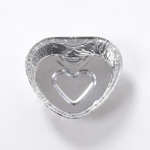 Contenedor desechable de papel de aluminio en forma de corazón para tartaletas, bandejas de papel de aluminio para hornear, suministros de grado alimenticio, bandeja para tartaletas de huevo - Product Image 2