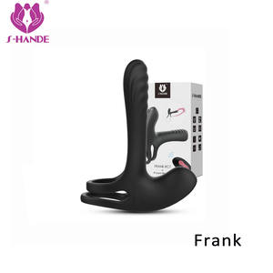Berbentuk <span class=keywords><strong>U</strong></span> bergetar cincin penis penunda waktu cincin zakar mainan seks seks Vibrator - Product Image 5