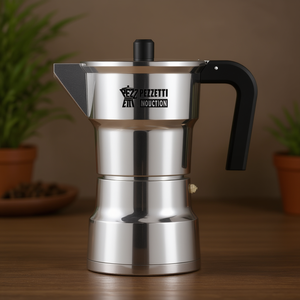 Cafetera de Aluminio 6 Tazas SOLIDEXPRESS Inducción Cromo Pulido 1656NEW - Product Image 3